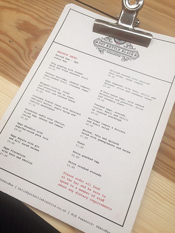 Pot Kettle Black's new brunch menu Review