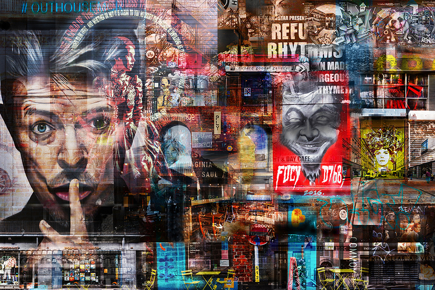 Manchester Photo Montage Prints by Sasha Ray