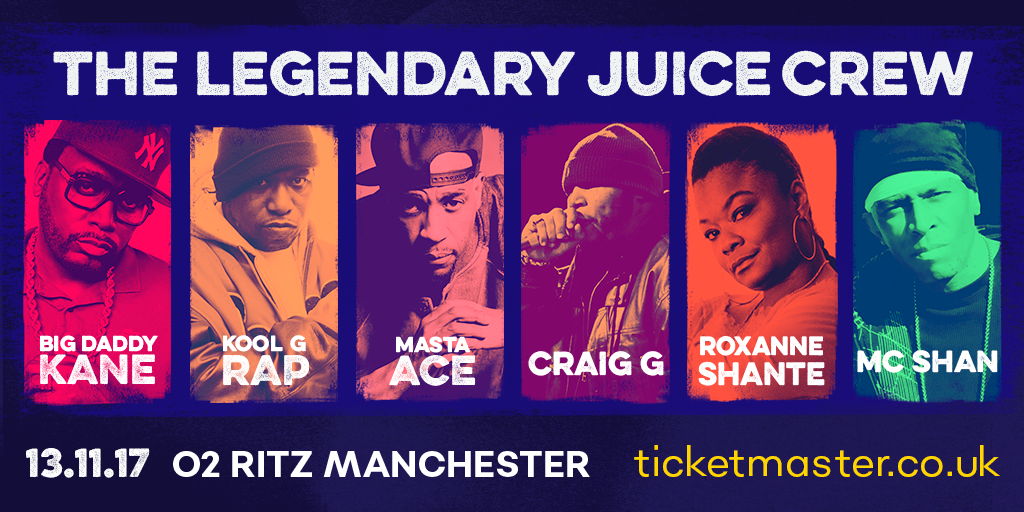 The Legendary Juice Crew are hitting the O2 Ritz Manchester