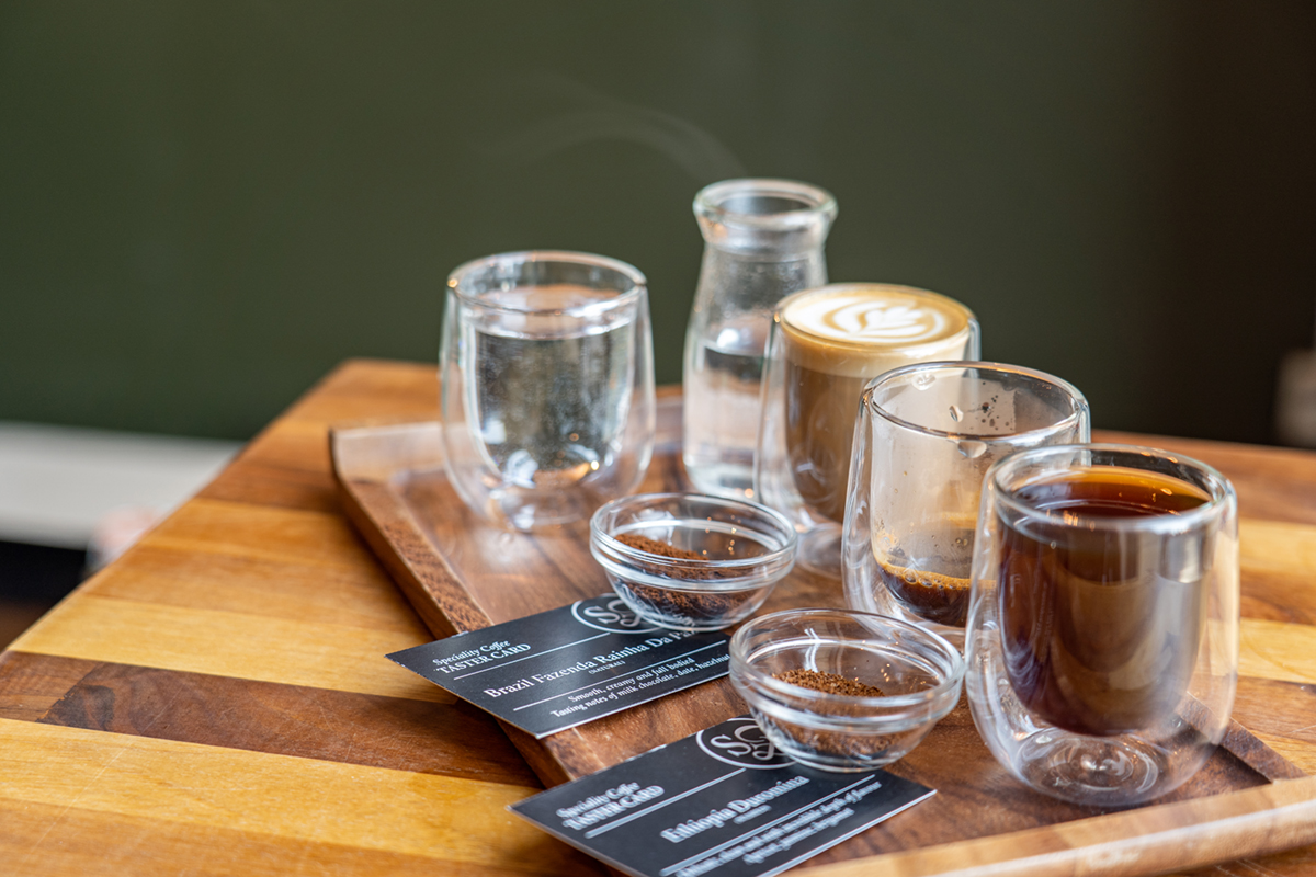 This Northern Quarter Coffee Spot has introduced a Coffee Flight Board...