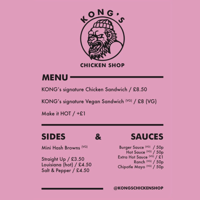 NEW OPENING Kong's Popup Fried Chicken Shop in the Northern Quarter