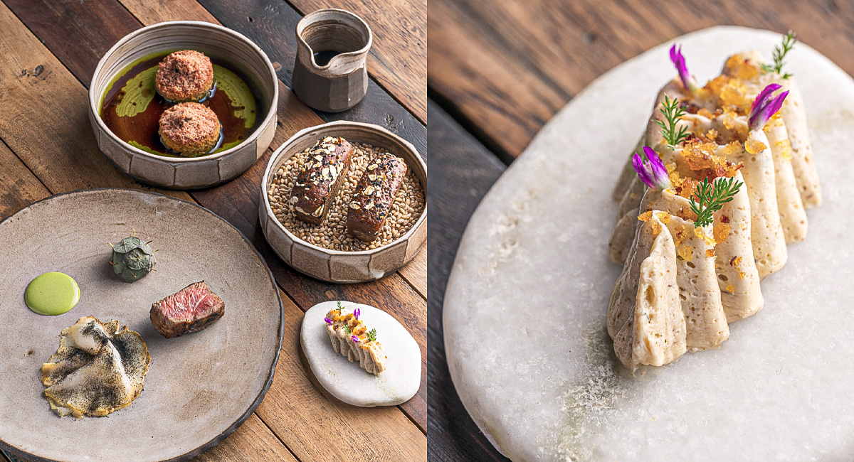 Chicken with Lamb Bacon and Truffled Duck Egg & Soldiers WOOD's New 4