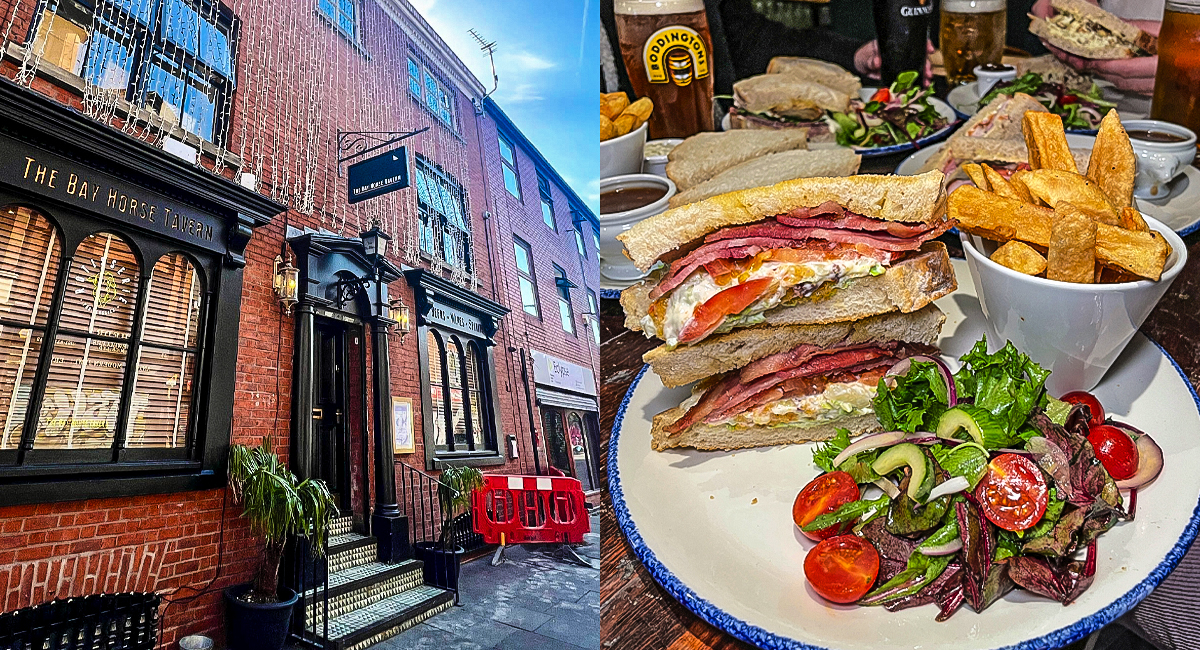 The Bay Horse Tavern Lunch Deal A Huge Doorstep Sandwich, Chunky Chips
