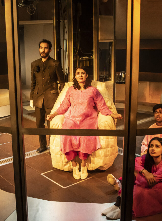 THE CHERRY ORCHARD by Patel,          , writer - Vinay Patel based on Anton Chekhov, Director - James Macdonald , Designer - Rosie Elnile, Lighting - Jai Morjaria, Video Designer - Lewis den Hertog, Choreographer - Chittal Shah ,  Associate Costume Designer - Malena Arcucci, The Yard Theatre, London, 2022, Credit: Johan Persson/