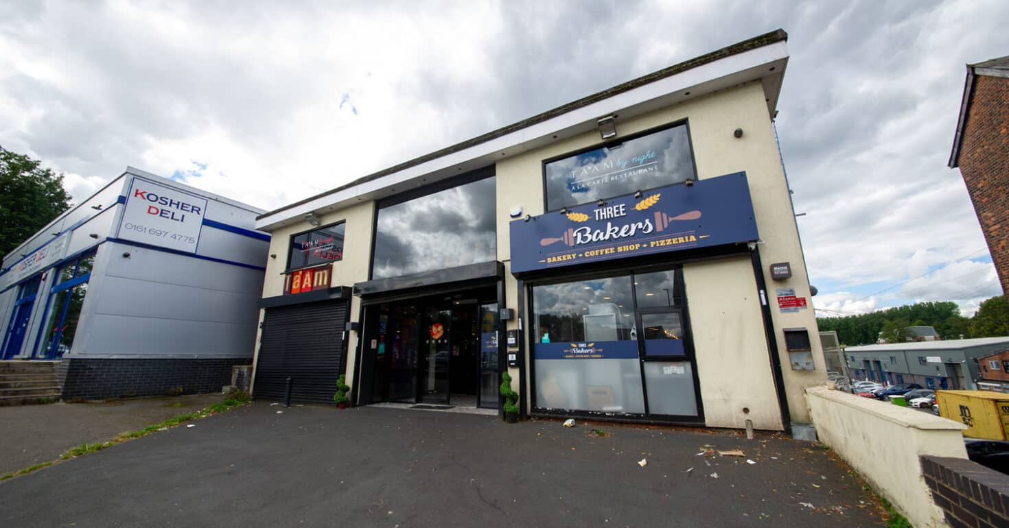 exterior photographs of  Three Bakers Prestwich