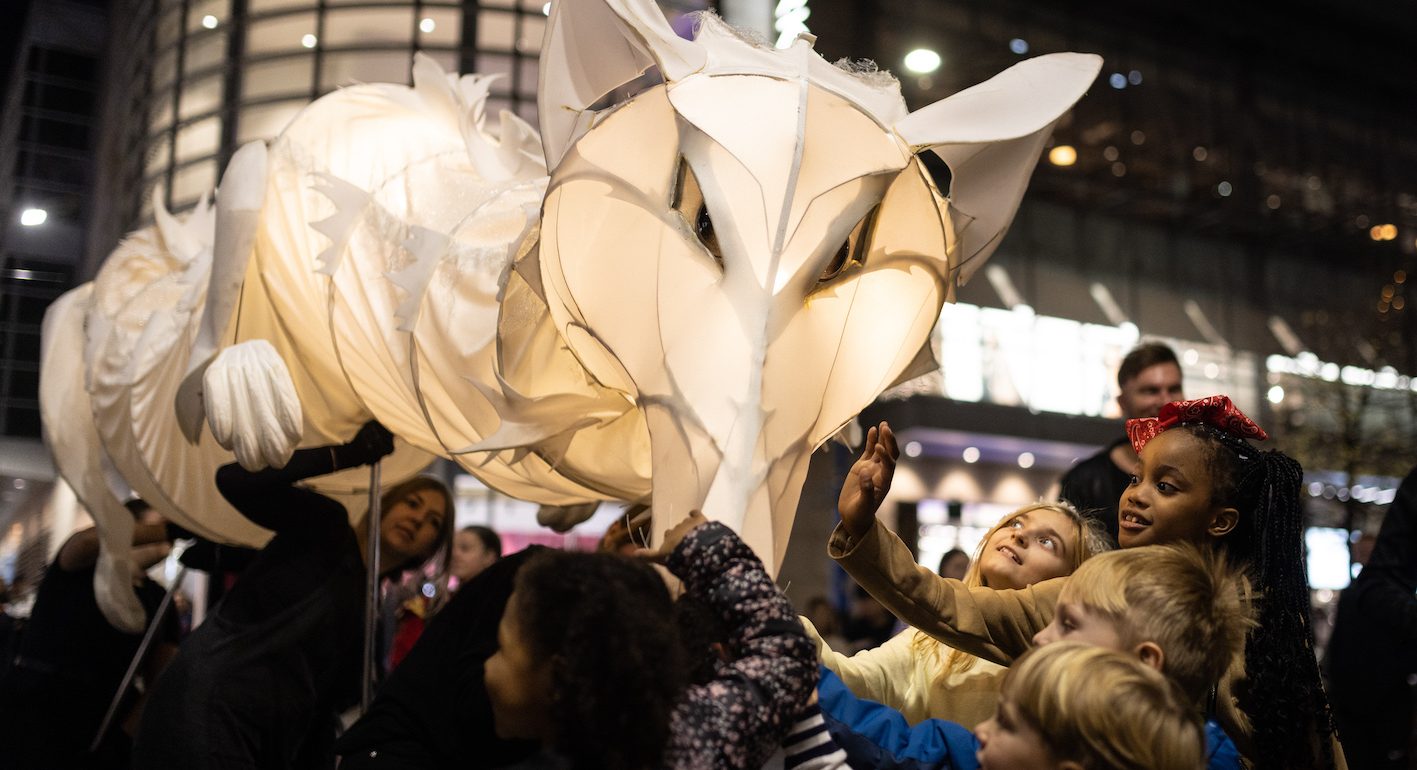 EDITORIAL USE ONLY

 

Performers in Manchester city centre surprise and delight Christmas shoppers at the launch of Festive Sundays, six weeks of sparkling performances taking place in the central retail district each Sunday, until December 18th.

Picture date: Sunday November 13, 2022. Festive Sundays has been commissioned and produced by Manchester Business Improvement District in partnership with Manchester City Council. Visitors and shoppers will enjoy an array of festive themed acts including a roaming Snow Globe, Living Lampposts, Mirror Men, Snow Fox Stilt Walkers, Penguins, Crumpet the Elf, Fat Cat Brass Band and Spark! light-up band - combining LED lighting with beautiful costumes, choreography, and high impact drumming. Photo credit should read: James Speakman/PA Wire.
