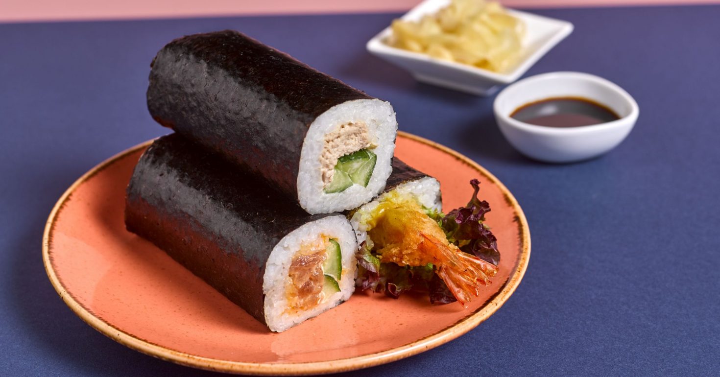 rolled sushi