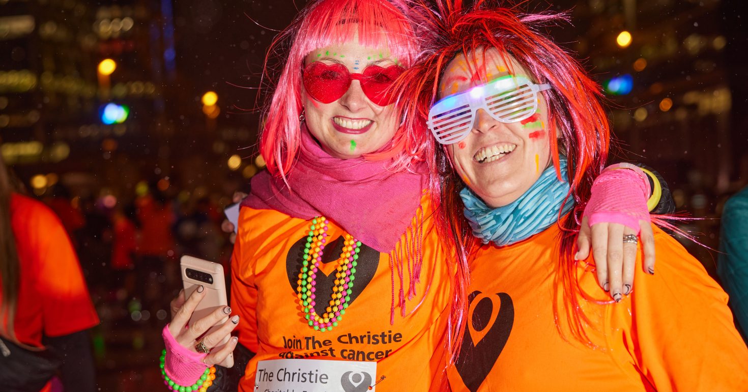 Various photos of The Christie charity's night of neon event. Photographs and consent arranged by Lindsey Farthing in the charity.