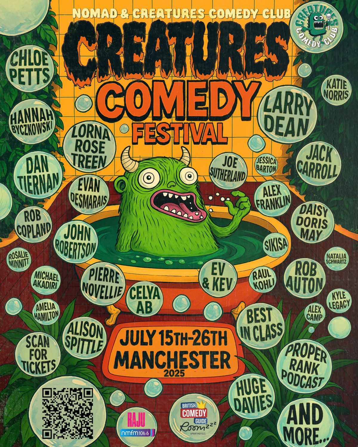 creatures comedy festvail