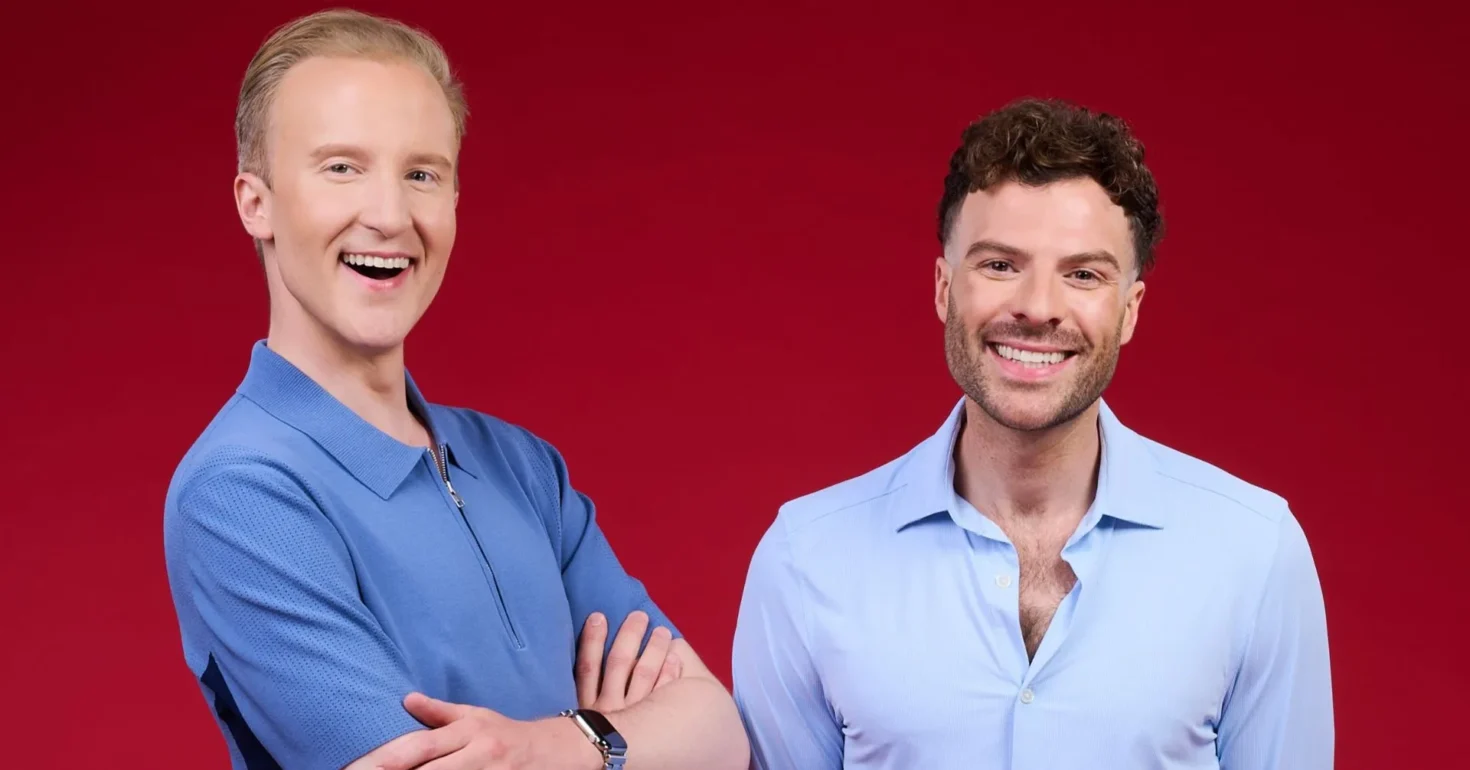 Photo: William Hanson and Jordan North of Help I Sexted My Boss