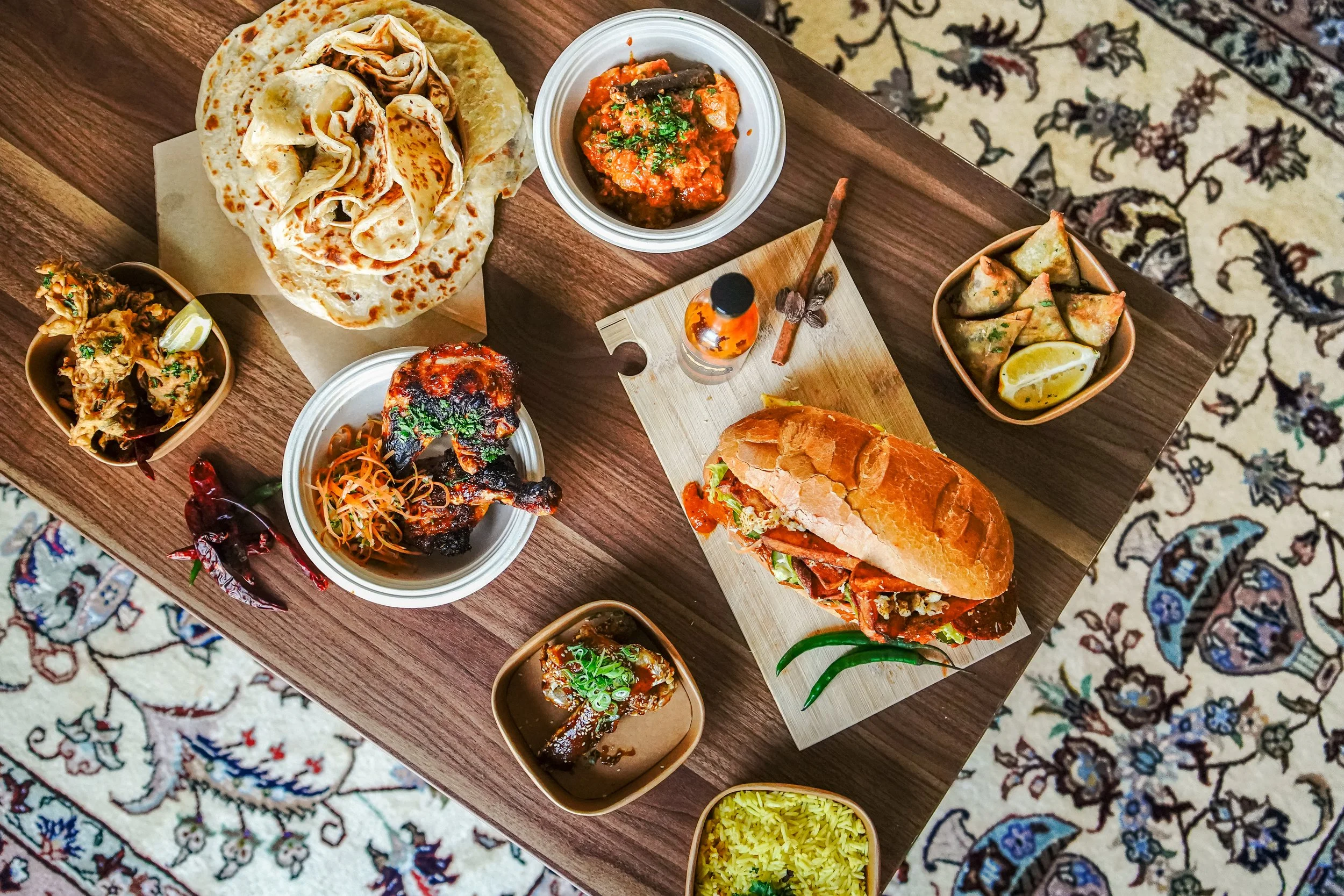 Free veggie or chicken roll for Marathon finishers