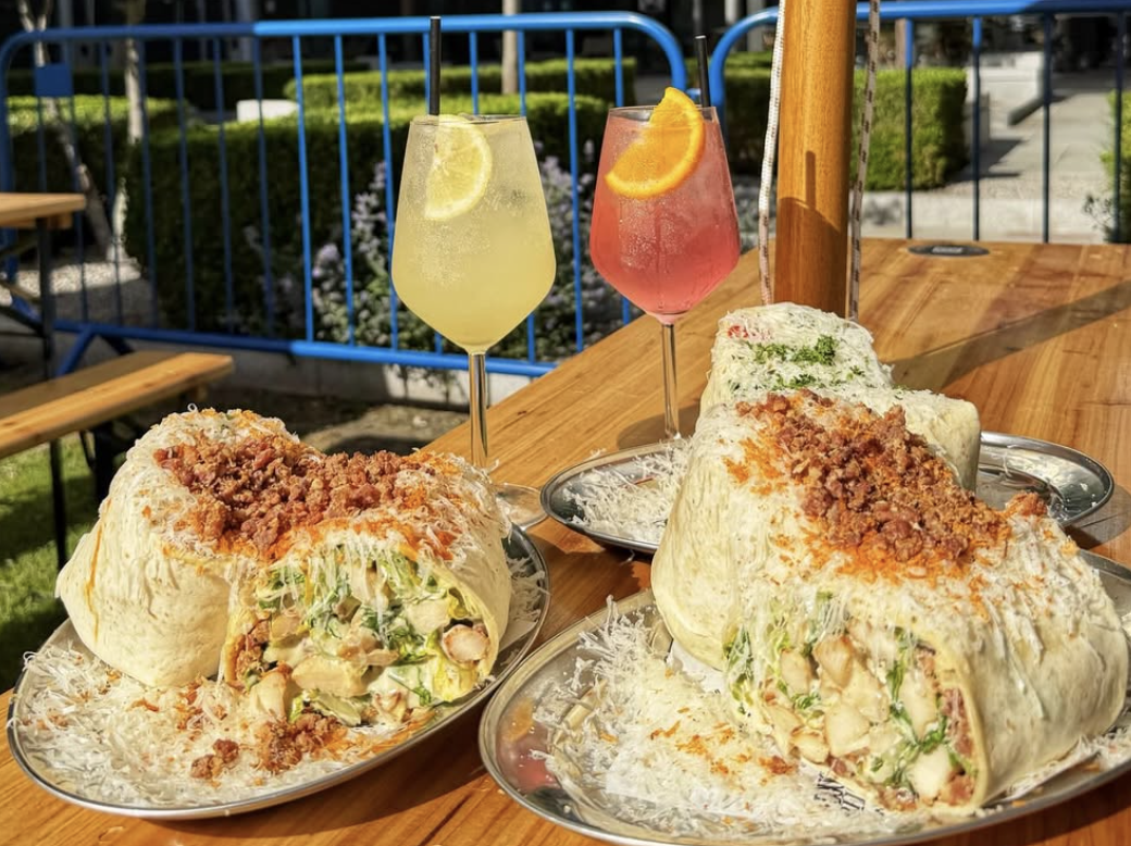Garden Yoga and Caesar Wraps